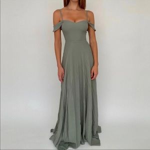 Reformation Women's Poppy Maxi Dress in Seafoam Green Sweetheart Neckline Size 2